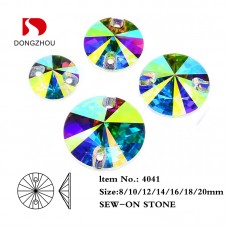 DZ 4041 Mixed Size Round Sew On Glass Rhinestone DZ 4041 Mixed Size Round Sew On Glass Rhinestone